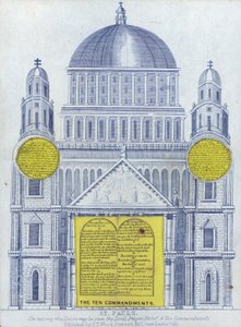 Høyde av St Pauls Cathedral av English School