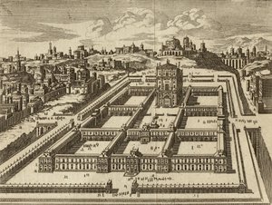 Forhøyning av Jerusalems tempel som bygget av Herodes av English School