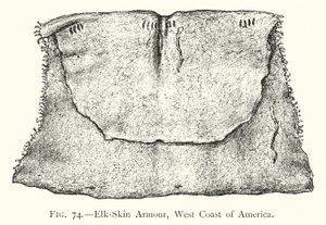 Elk-Skin Armour, West Coast of America (litho) av English School
