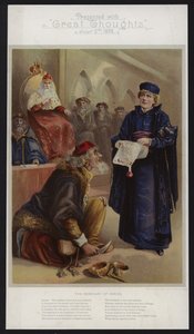 Ellen Terry som Portia i The Merchant of Venice av English School