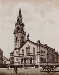 Elmwood Church (litho) av English School
