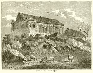 Eltham Palace i 1790 av English School