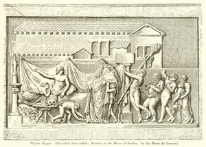 Elysian Repast. (Bas-relieff ofte kalt: Bacchus ved huset til Icarius. I Louvre-museet)