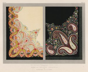 Bestickte Schals von Nowotny, Wien