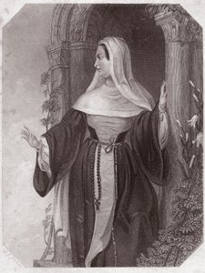 Emilie, kone til Aegeon, abbedisse i et samfunn av Efese (The Comedy of Errors) Emilia Lady Abbess at Ephesus (The Comedy of Errors) i - "" Galerie des femmes de Shakespeare, samling av førtifem seriøse portretter av tidlige London-artister , beriket med av English School