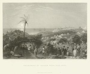 Leir av Ibrahim Pasha, nær Jaffa, 1837 av English School