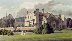 Endsleigh, fra Ackermanns Repository of Arts, 1823 (farget lito) av English School
