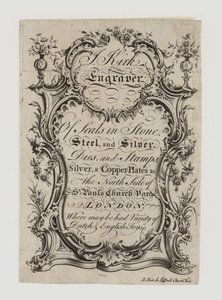 Engravers of Seals, J Kirk, handelskort av English School