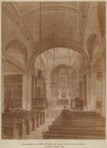 Utvidelse av Kew kirke (gravering) av English School