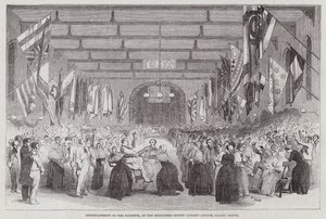 Underholdning for pasientene på Middlesex County Lunatic Asylum, Colney Hatch av English School