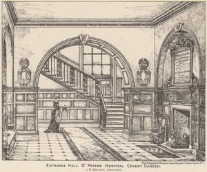 Inngangsparti til St Peters Hospital, Covent Garden av English School
