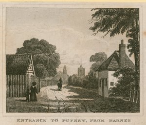 Inngang til Putney fra Barnes av English School
