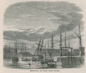 Inngang til West India Docks av English School