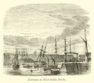 Inngang til West India Docks av English School