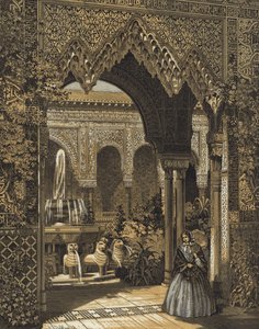 Inngang til Court of Lions, Alhambra Court, Crystal Palace, Sydenham, London av English School