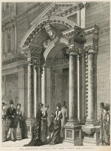 Inngang til Grosvenor Gallery av English School