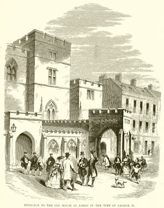 Inngang til Old House of Lords på George IIs tid