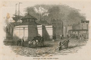 Inngang til Thames Tunnel av English School