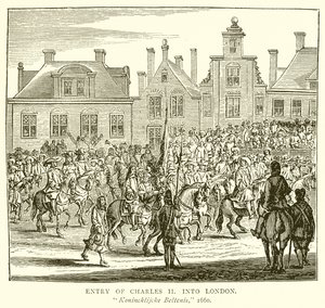 Innreise av Charles II i London av English School
