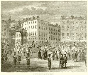 Inntreden av George IV. inn i Dublin av English School