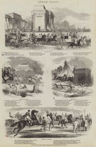 Epsom Races (gravering) av English School