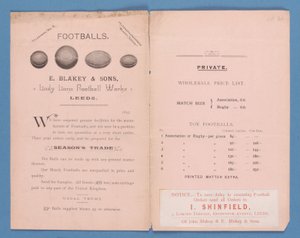Utstyrskatalog produsert av E. Blakey & Sons, 1895 av English School
