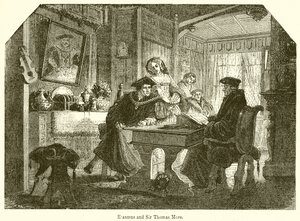 Erasmus og Sir Thomas More av English School