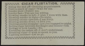 Eskortekort med tittelen Cigar Flirtation av English School