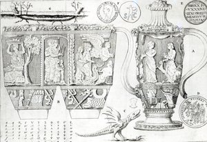 Etruskisk vase og design av English School