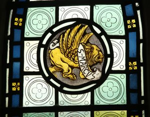 Evangelist-emblem: St Mark av English School