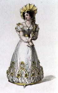 Abendkleid, Modeplatte aus Ackermann