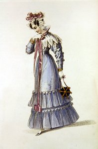 Aftenkjole, moteplate fra Ackermann