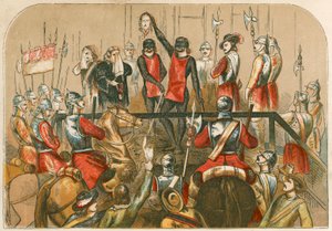 Henrettelse av Charles I av English School