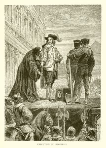 Henrettelse av Charles I av English School