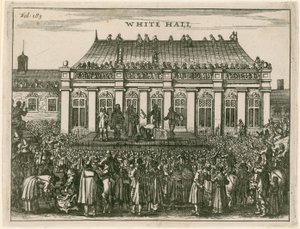 Henrettelse av kong Charles I i Whitehall av English School