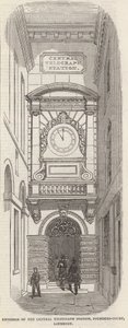 Eksteriør av Central Telegraph Station, Pounders Court, Lothbury av English School