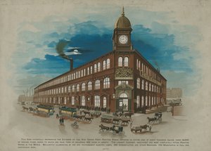 Eksteriør av New Crown Point Printing Works