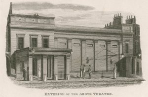 Eksteriør av Regency Theatre, Tottenham Street, Tottenham Court Road, London av English School