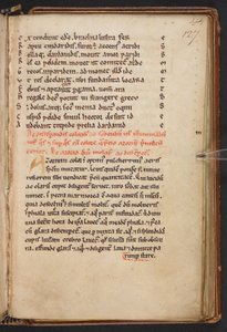 Utdrag fra Henry av Huntingdons Historia Anglorum, Cotton MS Titus D XXIV, f.127r (vellum) av English School