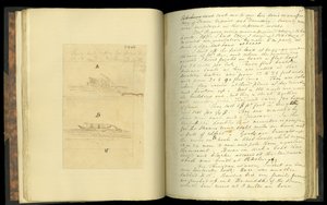 Utdrag fra brev skrevet, på en reise til de vestlige delene av USA..., av Elias Fordham Pym, 1818 (se også 332335) av English School