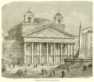 Fasade av Pantheon av English School