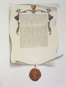 Faksimileutgave av Magna Carta, først utgitt i 1225, 1816 av English School