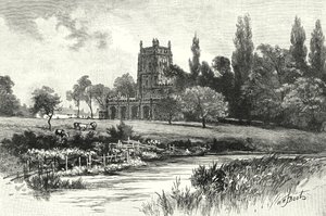 Fairford, fra Colne (gravering) av English School
