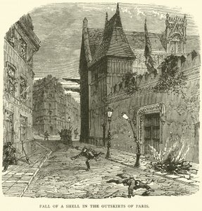 Fall av et skall i utkanten av Paris, oktober 1870 av English School
