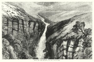 Falls of the Macmac, i Transvaal (gravering) av English School