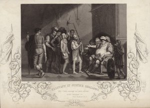 Falstaff på Justice Shallows av English School