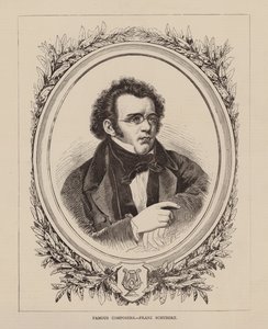 Berømte komponister, Franz Schubert (gravering) av English School
