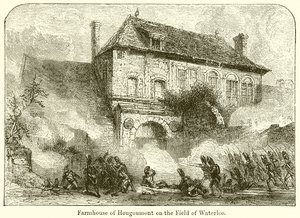 Farmhouse of Hougoumont på Field of Waterloo