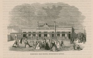 Farringdon Road stasjon på Metropolitan Railway av English School