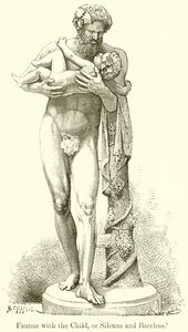 Faunus med barnet, eller Silenus og Bacchus av English School